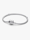 Pulsera cadena de serpiente con broche de corazón