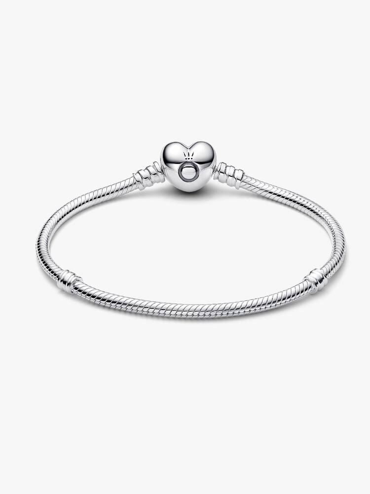 Pulsera cadena de serpiente con broche de corazón
