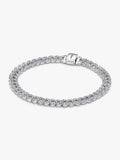 Pulsera de cadena cubana en pavé de Pandora